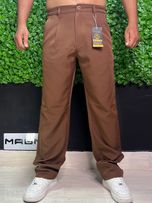 شلوار پارچه ای نیم بگ Massimo Dutti قهوه ای