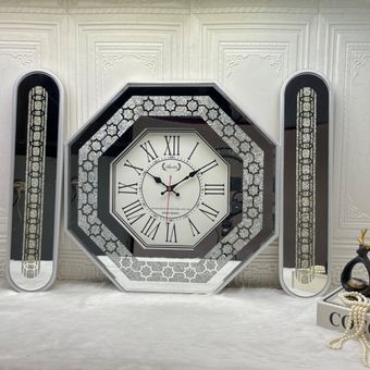 ساعت سه تیکه 8ضلعی آینه ای