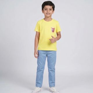 تی شرت آستین کوتاه لینتل مدل پاپ کورنz