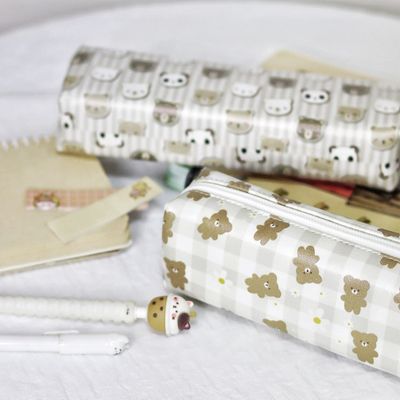 جامدادی تک زیپ فانتزی خرس و بابونه2