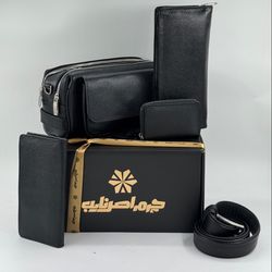 ست هدیه چرم اصل نایب مدل پنج تکه بدون رمز  16