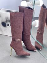 بوت بلند پاشنه9سانت طلایی