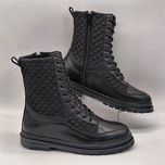 نیم بوت ترکیب چرم و برزنت