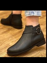 نیم بوت ساده سگک دایره