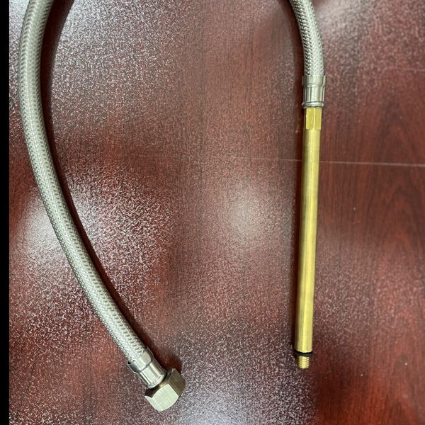 شیلنگ تکپایه میله برنجی بلند