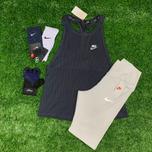 ست تاپ پشت کش و بایکر نایکی سفید