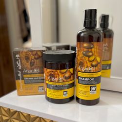 ست ماسک مو و شامپو آرگان لایتنس