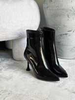 نیم بوت ورنی بغل زیپ