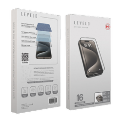 محافظ صفحه نمایش آیفون 16 پرو و 16 برند Levelo
