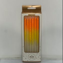 شمع تولد اکلیلی سه رنگ