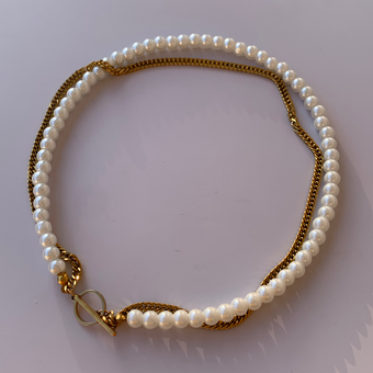 گردنبند مروارید کارتیر T   کد:25