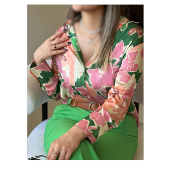 شومیز سیلک ابریشم ترک