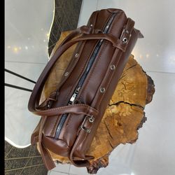 کیف استوانه قهوه ای