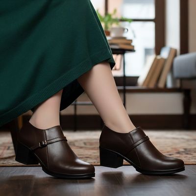 کفش طبی زیپی تک سگک