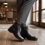 نیم بوت دو زیپ مدل کابوی