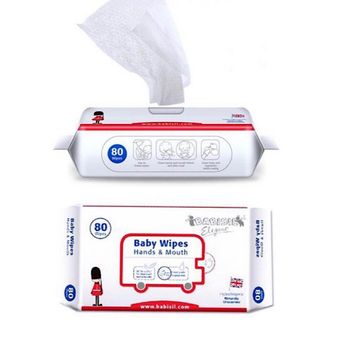 دستمال مرطوب کودک بی بی سیل بسته 80 عددی