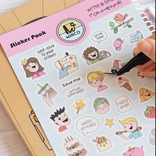 استیکر " بنویس و بچسبون 3 "