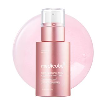سرم اگزوزوم کلاژن و PDRN مدی کیوب شات 7500 PDRN Pink Collagen Exosome Shot Serum 7500