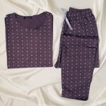 ست تیشرت و شلوار زنانه برند Attractive طرح لنگر | جنس نخ پنبه فری سایز