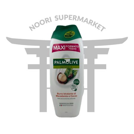 شامپو بدن پالمولیو مرطوب کننده ماکادمیا و کره کاکائو 750 میلی لیتر
