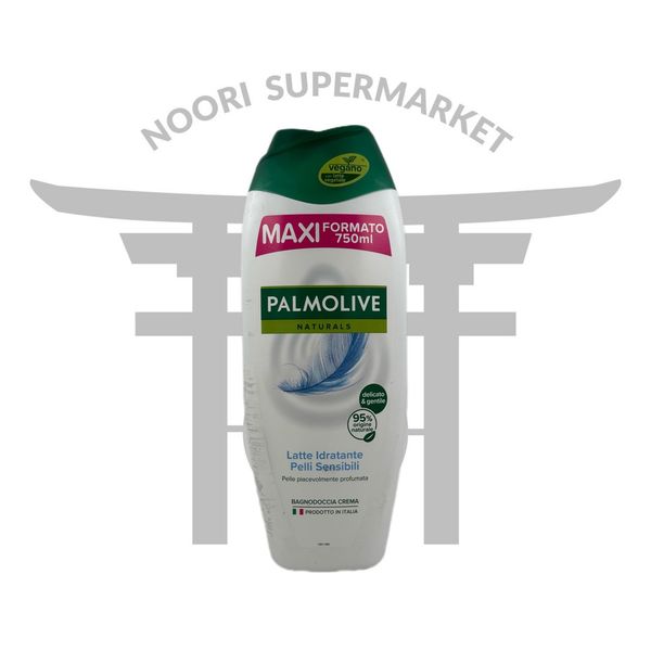 شامپو بدن پالمولیو  شیر مرطوب کننده برای پوست  حساس 750 میل