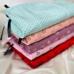 ست تیشرت و شلوار زنانه Attractive طرح نقطه چین (نخ پنبه لاکرا - سبزآبی)