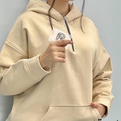 هودی زنانه نیم زیپ