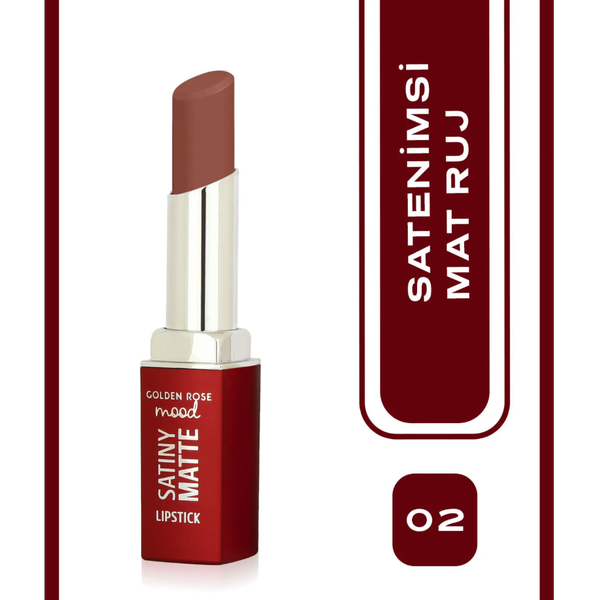 رژلب مات بادوام GOLDEN ROSE مدل satiny matte
