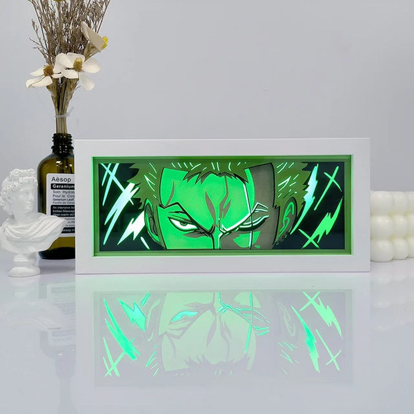 تابلو لایت باکس انیمه ای زورو وان پیس | One Piece Zoro Light Box