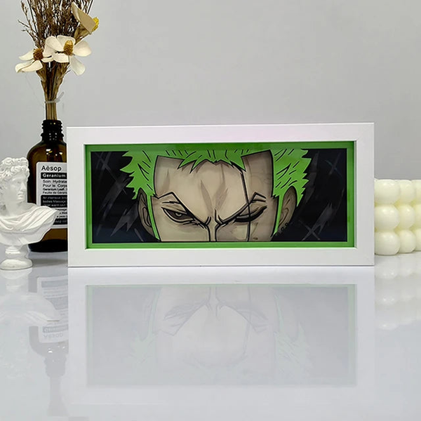 تابلو لایت باکس انیمه ای زورو وان پیس | One Piece Zoro Light Box