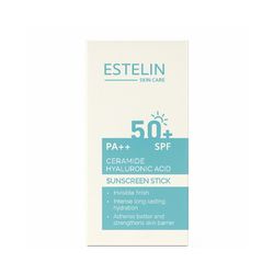 ضدآفتاب استیکی سرامید و هیالورونیک اسید اِستلین مناسب پوست خشک ESTELIN Sunscreen Stick SPF PA++ with Ceramide & Hyaluronic Acid