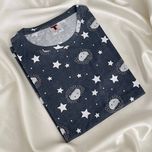 تیشرت نخ پنبه T&Your طرح جوجه‌تیغی (سایزبندی S تا XL)