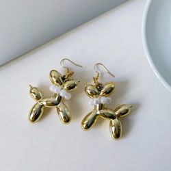 گوشواره اسب بادکنکی طلایی