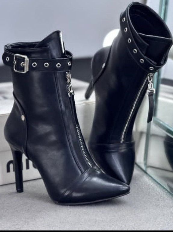 نیم بوت کمربندی وسط زیپ