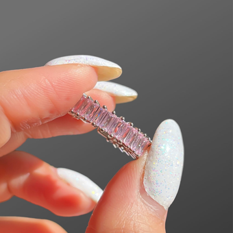 انگشتر تنیسی فری سایز صورتی