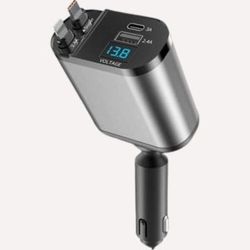 شارژر فندکی خودرو 120 وات مدل ML-102 با چهار پورت | سوپر فست، گارانتی دار - مشکی