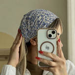 هدبند اسکارف مدل گلگلی حریر