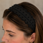 تل مو زنانه مدل تور خال‌دار لبه دالبری Lace-Dot-01