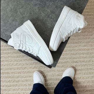 کتونی جردن وان ساقدار سفید تمام مدل Air Jordan 1