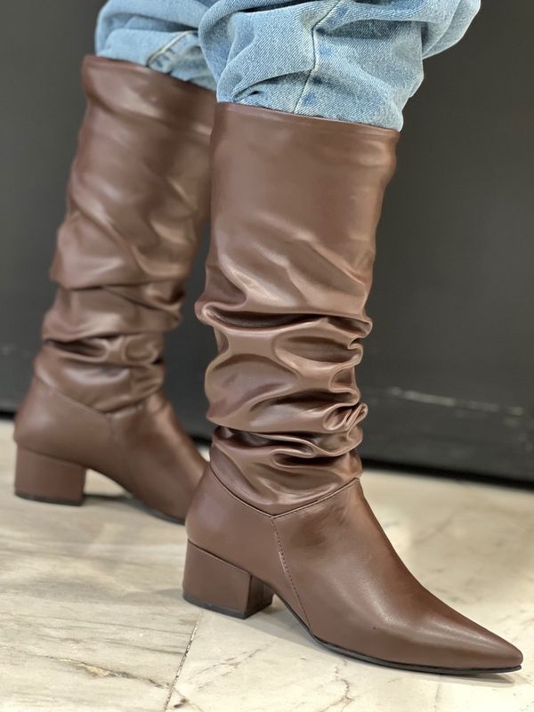 بوت طرح چروک نوک تیز پاشنه4سانت