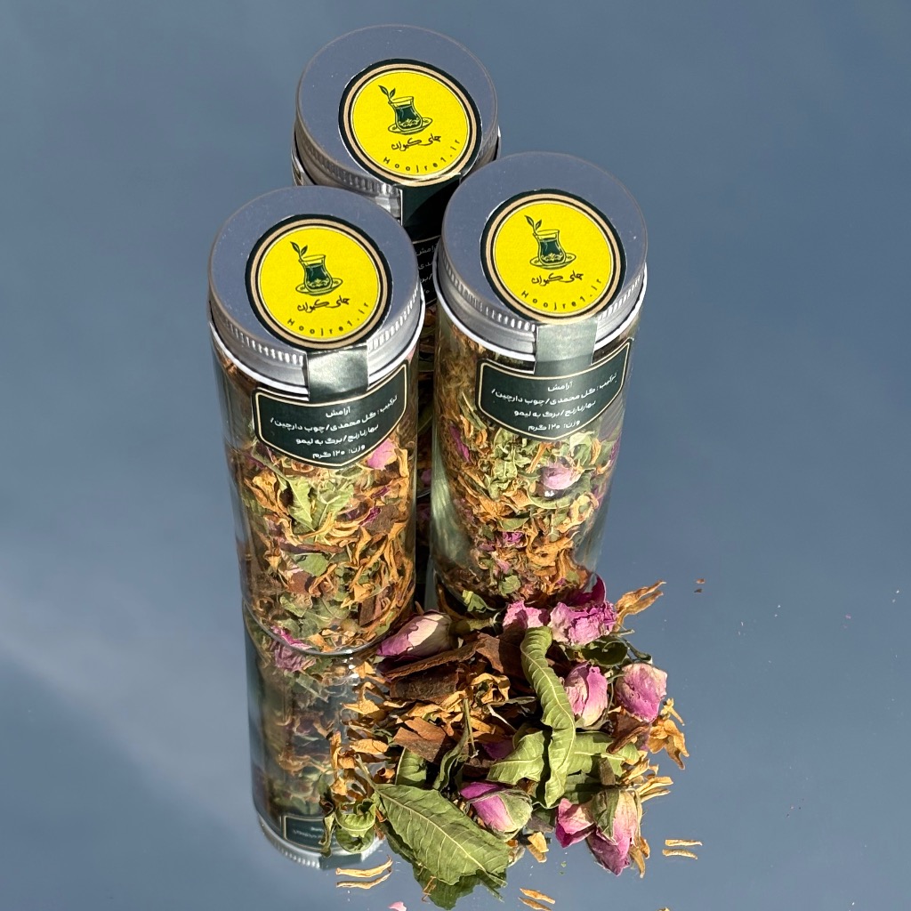 چای افزا(طعم‌دهنده طبیعی چای)گل محمدی،بهارنارنج و… 120گرم
