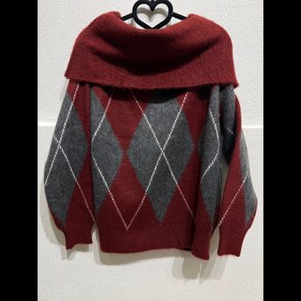 بافت لوزی  یقه قایقی از برند Bisou ترک