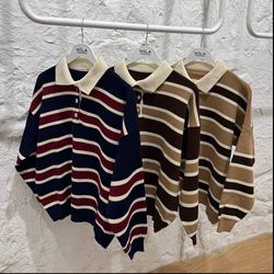 بلوز بافت راه راه ریز برند Mila ترک