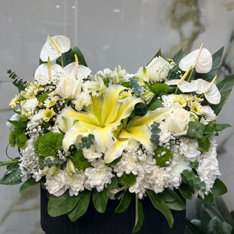 باکس گل مشکی کد302