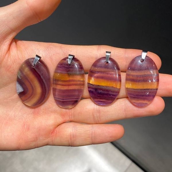 آویز سنگ فلوریت (سایز:2)