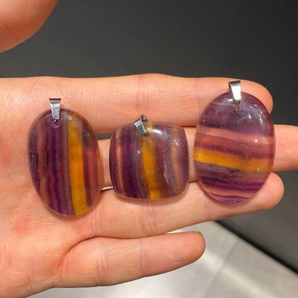 آویز سنگ فلوریت (سایز:4)