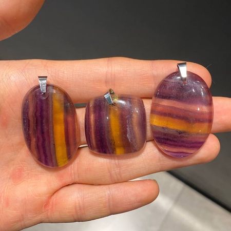 آویز سنگ فلوریت (سایز:۴)