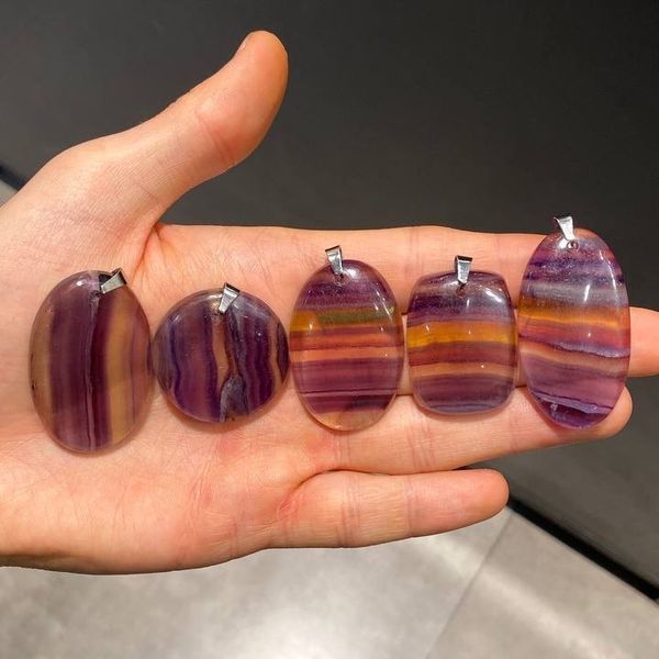 آویز سنگ فلوریت (سایز:5)