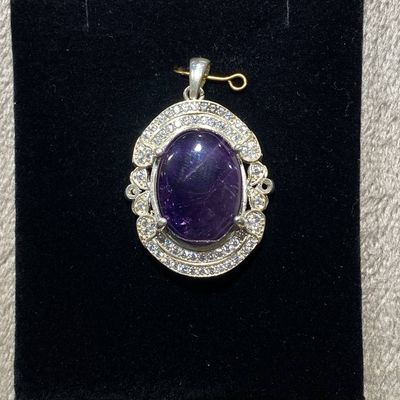 آویز نقره آمیتیست (1)