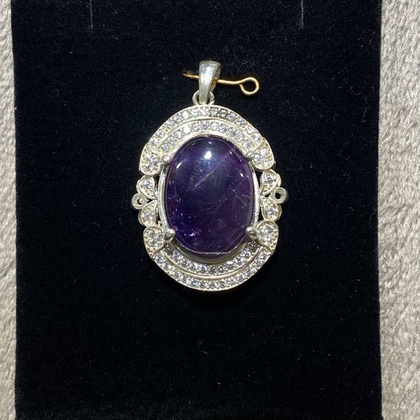 آویز نقره آمیتیست (1)